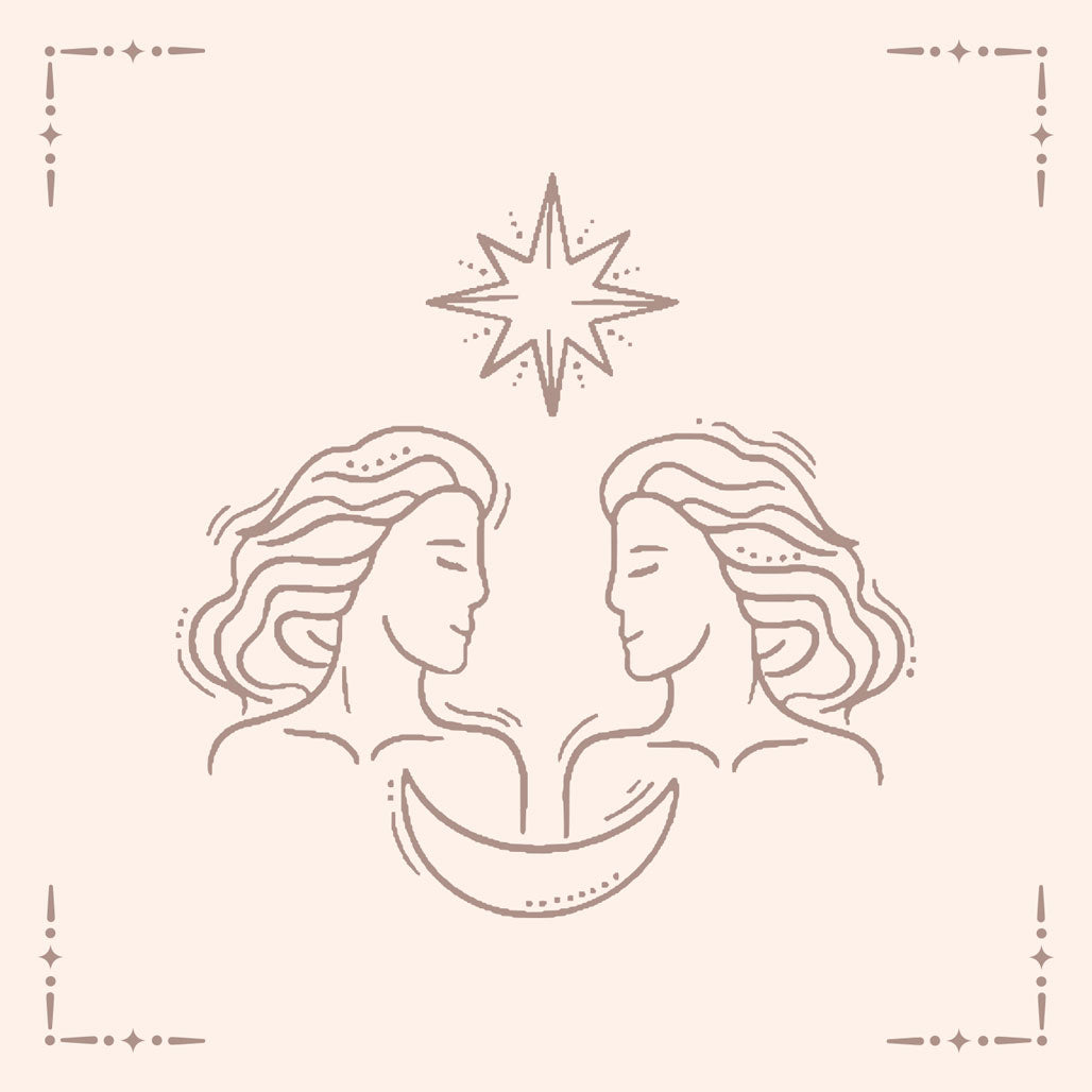 Gemini Necklace pouch card