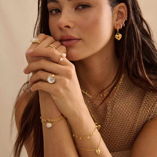 Love you Large heart earrings
