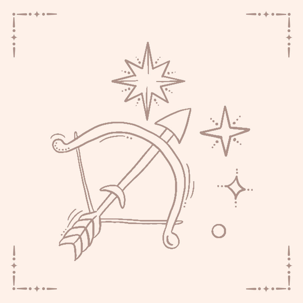Sagittarius pouch card