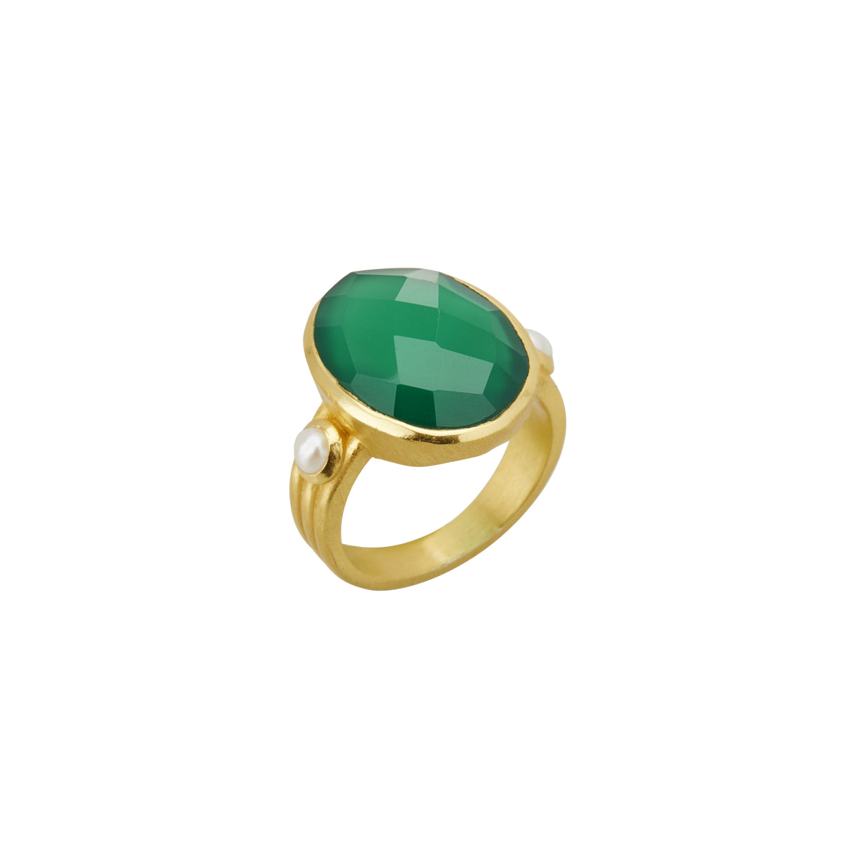 関税込み】Toy Ring - Ivi - Green Onyx - Or