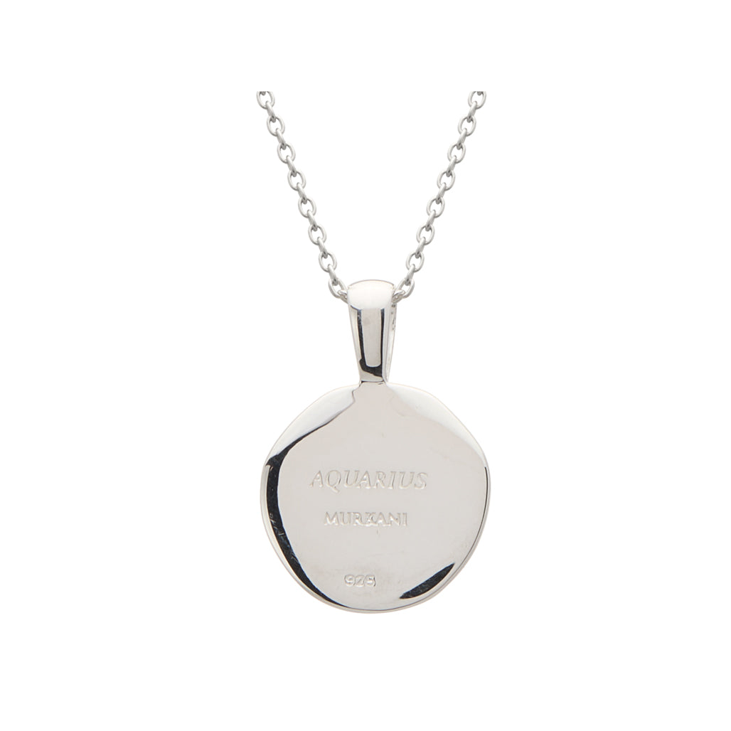 Aquarius necklace back