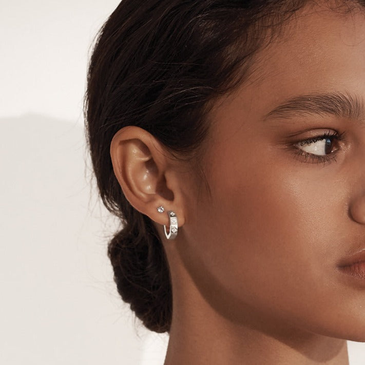 12mm diamond store hoop earrings