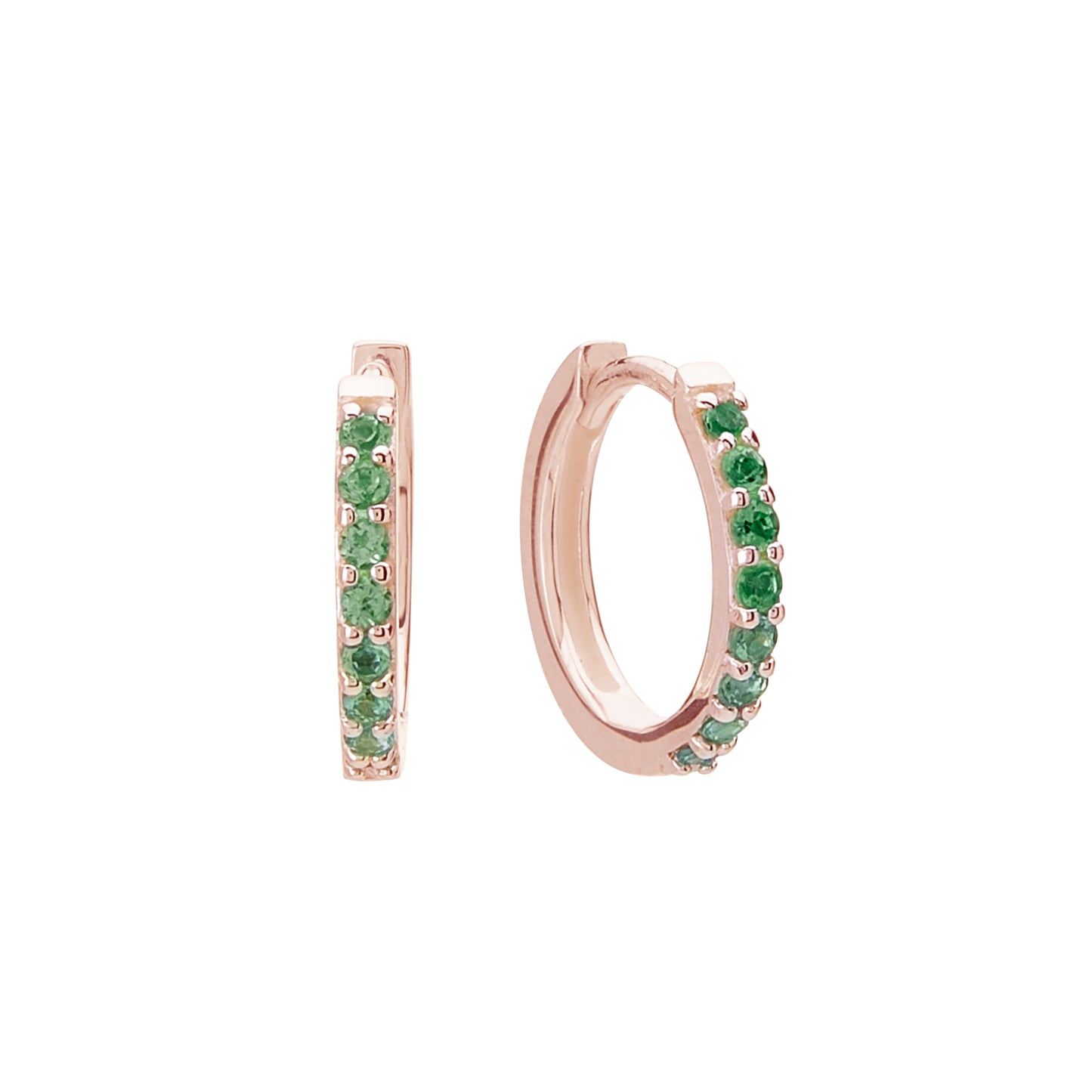 13mm Huggies - Green Quartz