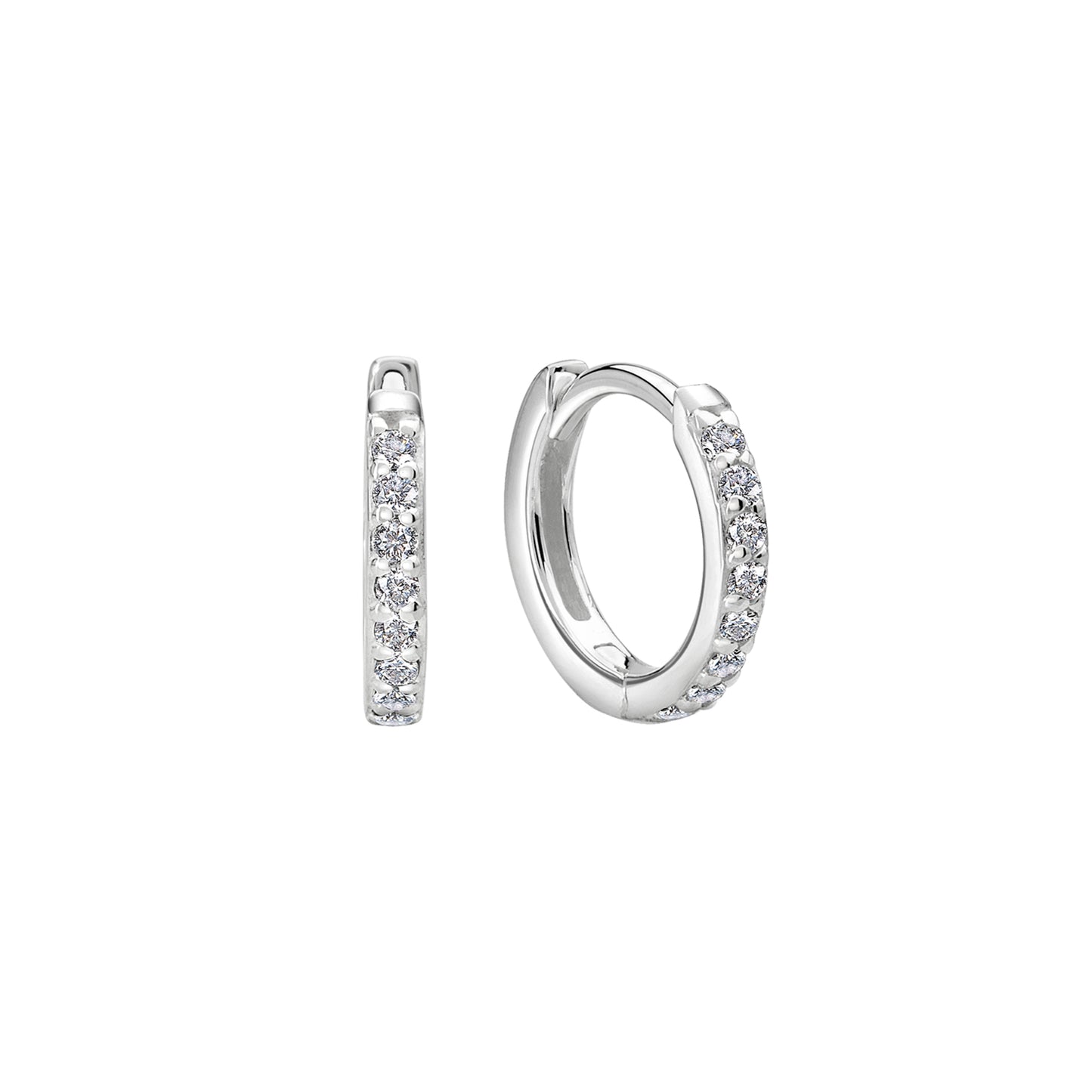 11mm Huggies - in Sterling Silver