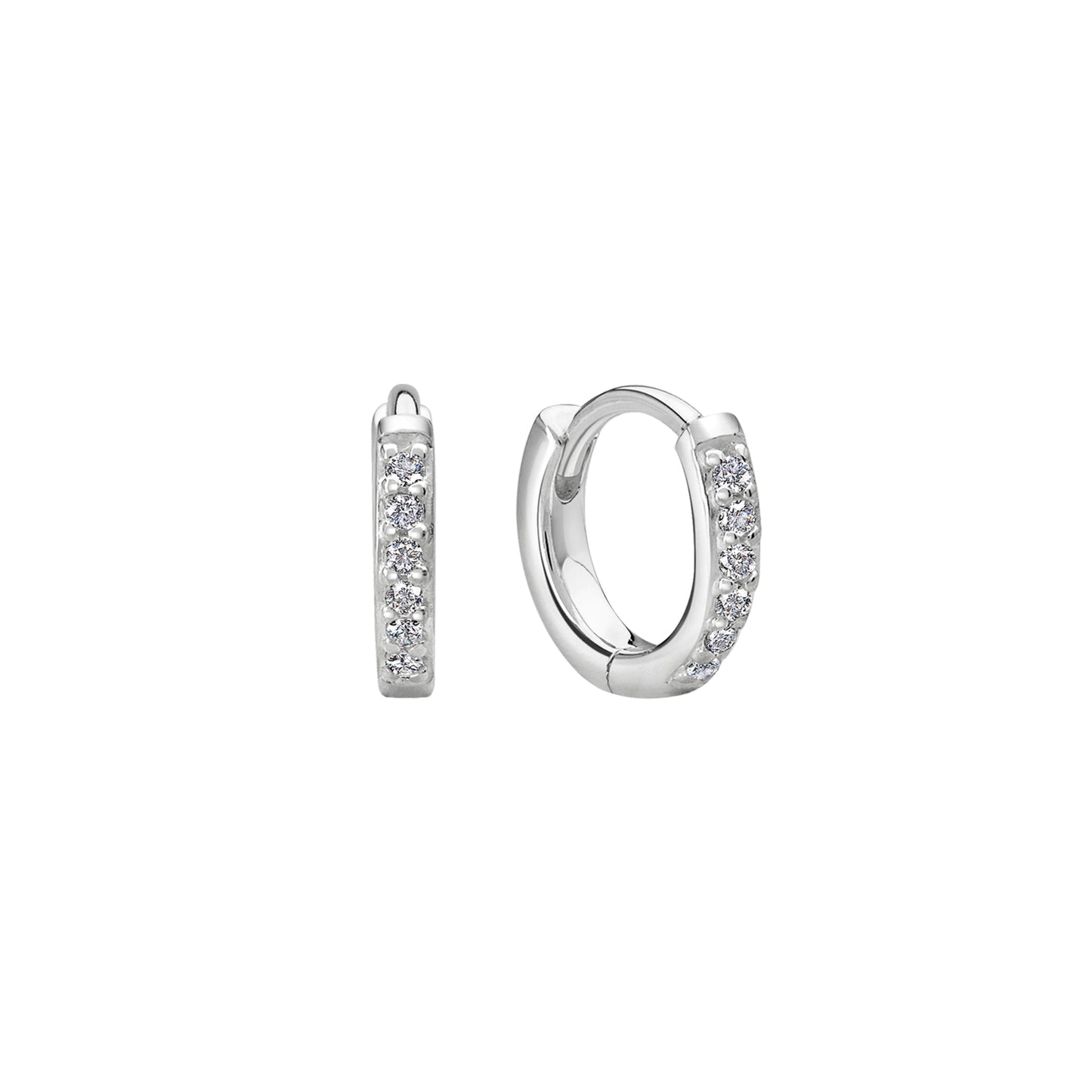 9mm Huggies - in Sterling Silver