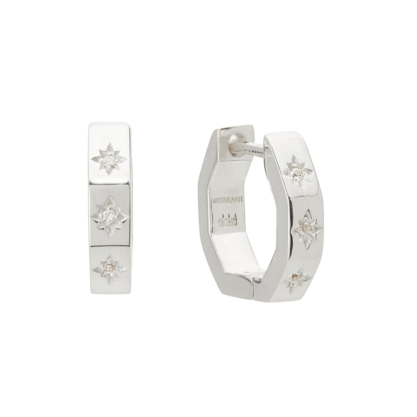 12mm Octagonal Huggies Pair