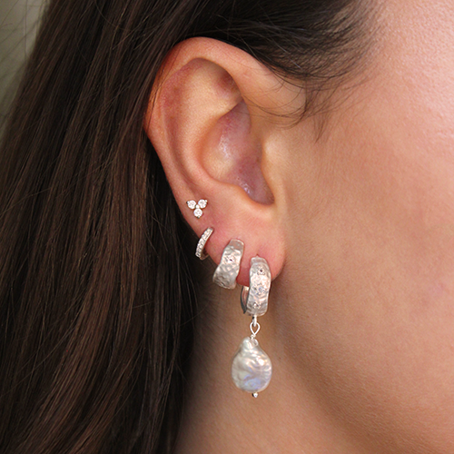 9mm Huggies - in Sterling Silver