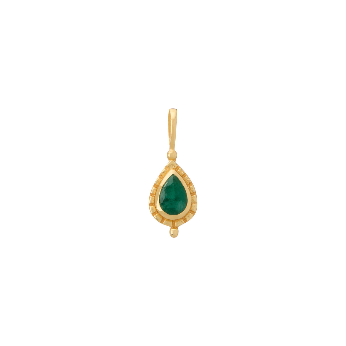 May Emerald Birthstone Charm | Murkani