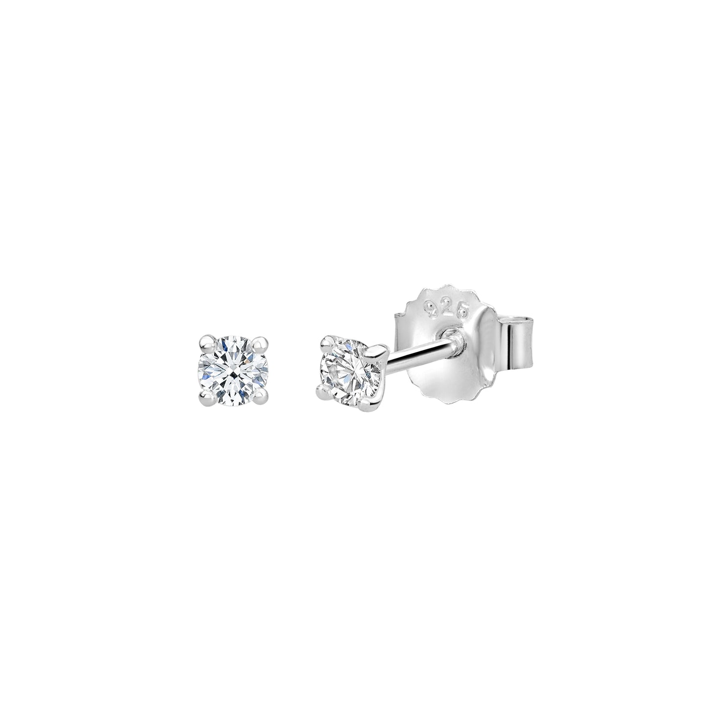 3mm Studs - in Sterling Silver