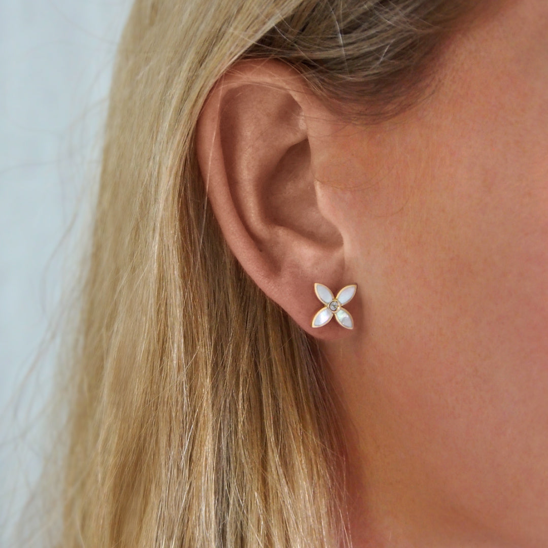 Desert Flower earrings YG