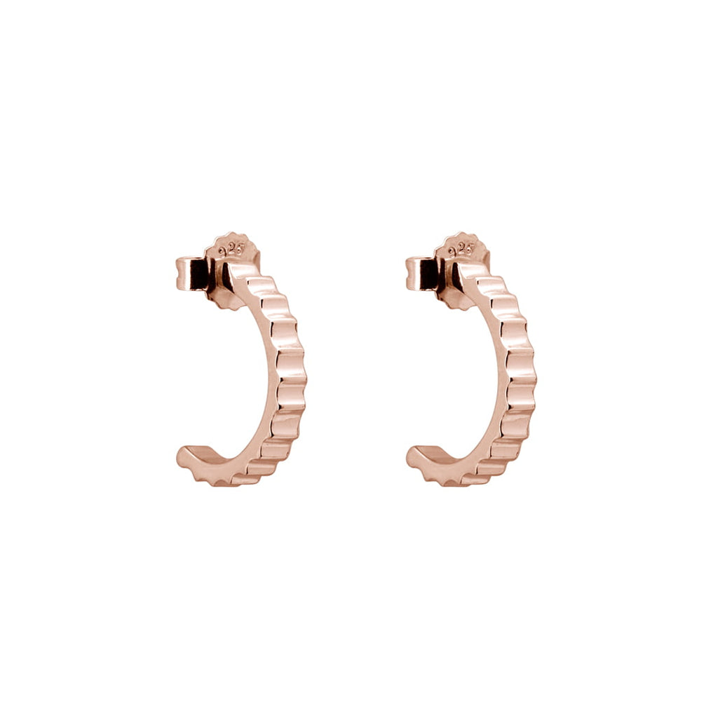 Fluted Hoop Earrings