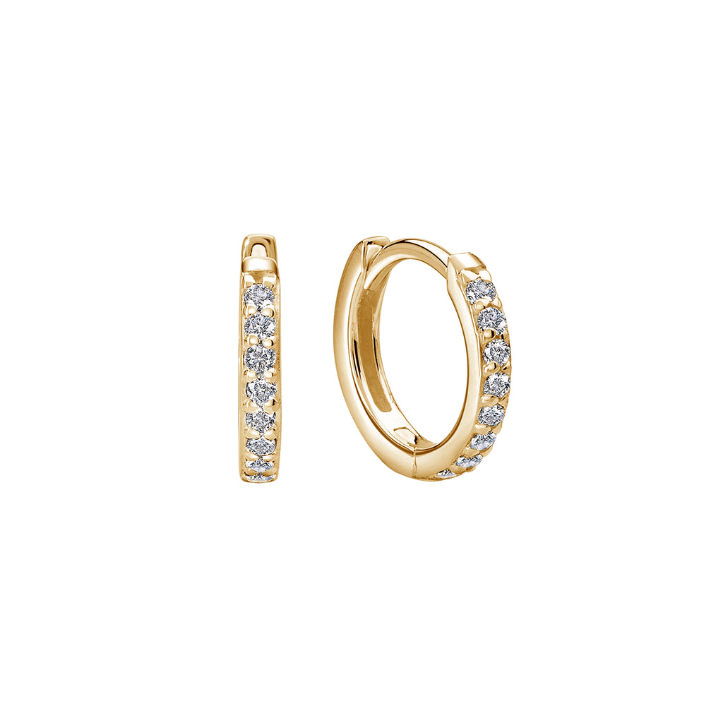 11mm Huggies – in 18KT Yellow Gold Plate