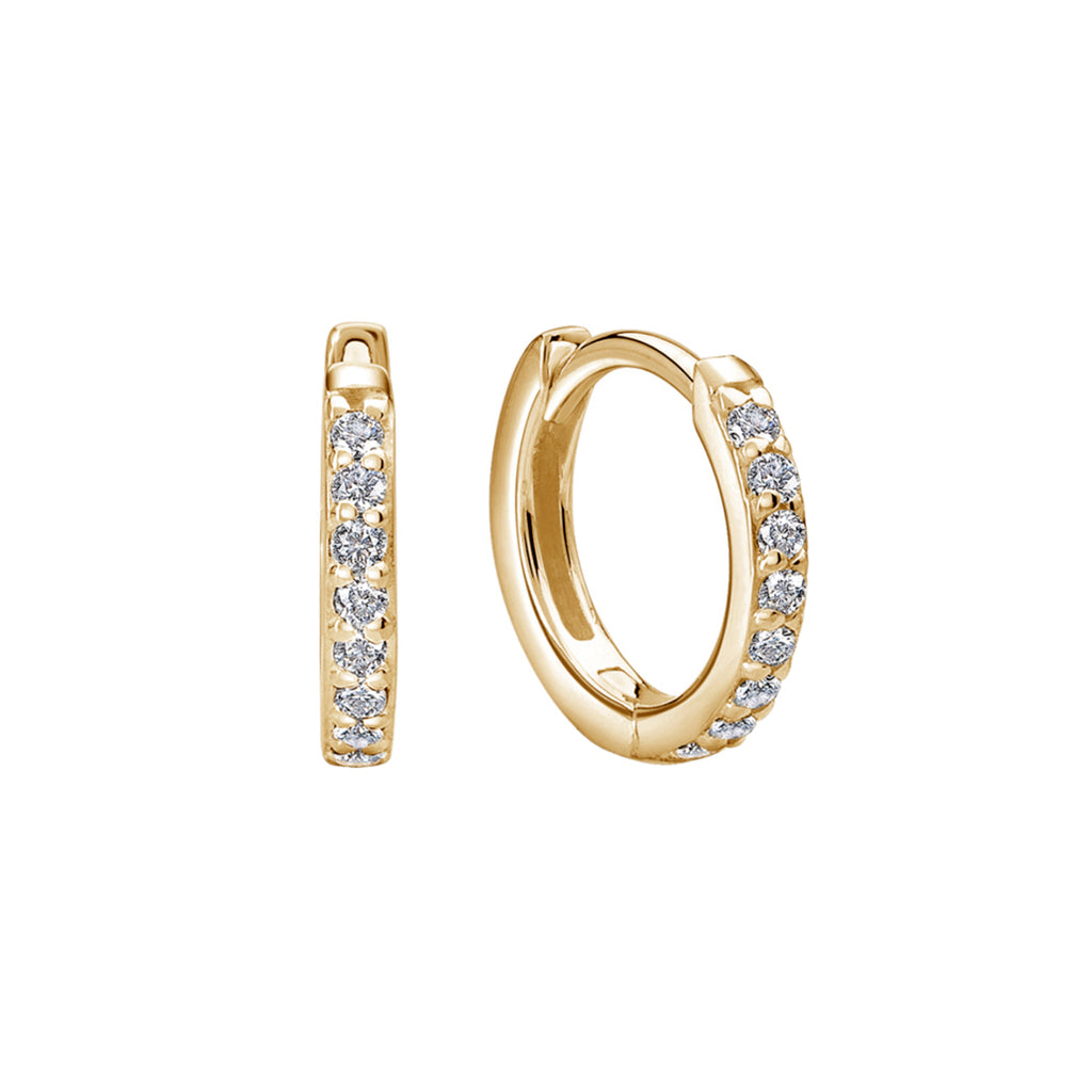 13mm Huggies - in 18KT Yellow Gold Plate
