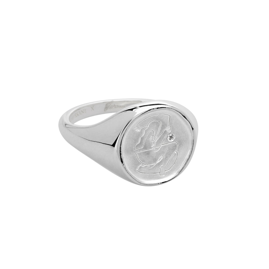 Sterling Silver empowerment ring, handcrafted by an artisan, showcasing intricate craftsmanship and attention to detail.
