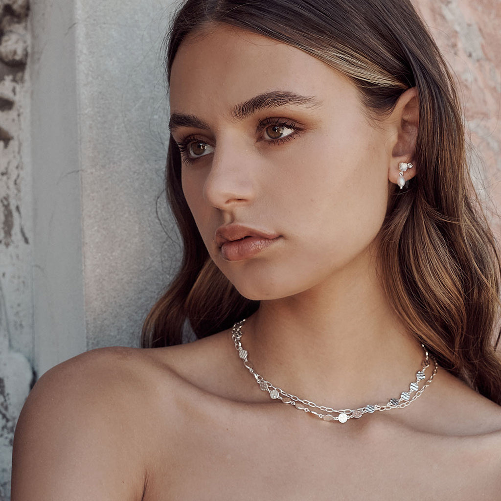 Handcrafted silver chokers for ethical layering. Elevate your style with our fine jewellery, produced with care in Australia