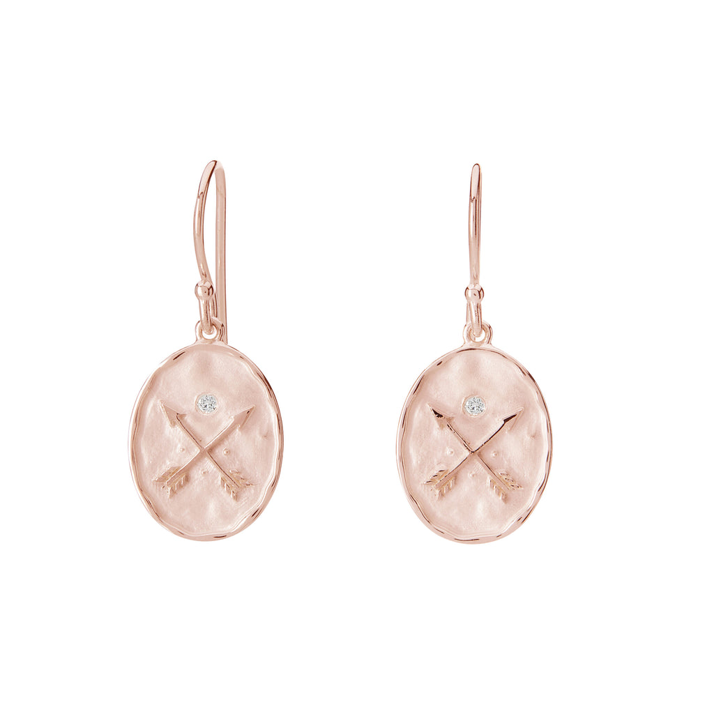 Discover exquisitely handcrafted rose gold statement earrings, a testament to love and ancient symbolism.