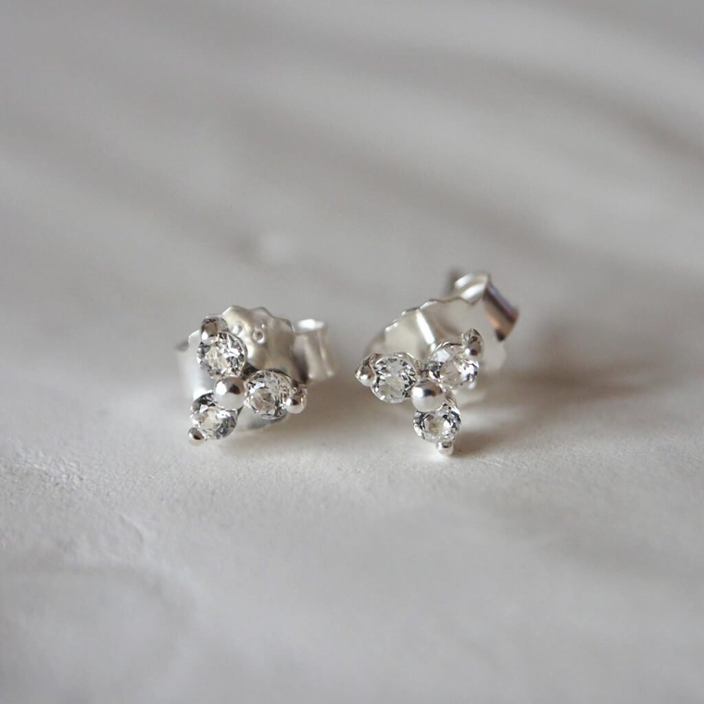 Trinity Studs - in Sterling Silver