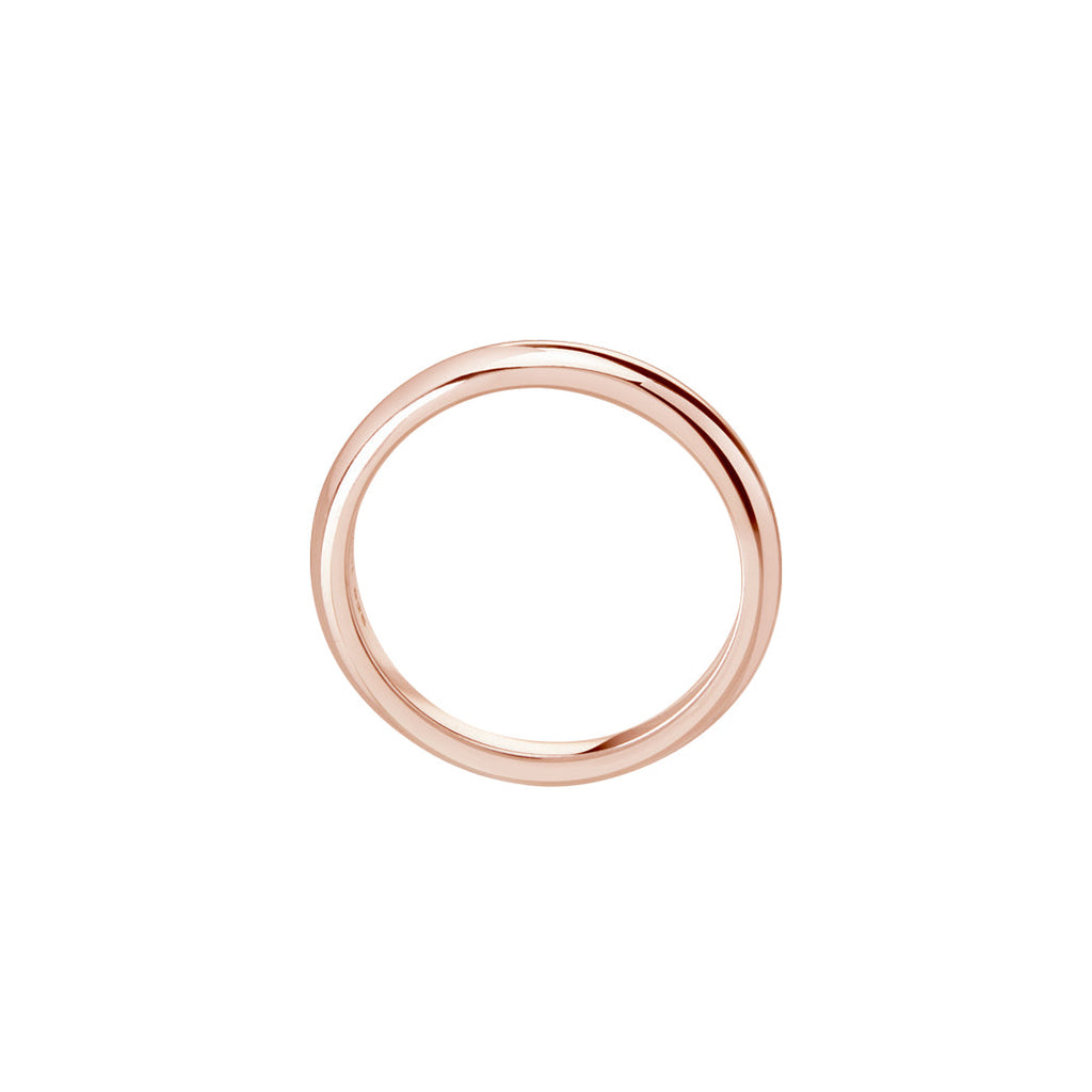 Express your love with a romantic and nostalgic ring band. Crafted with a full-shine metal finish.